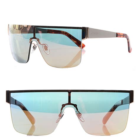 gucci rimless shield 99 mm square sunglasses|Gucci polarized sunglasses men's.